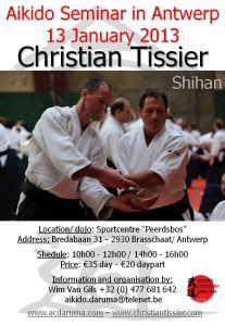 Seminar Sensei Christian Tissier Shihan 13-1-13 Antwerp