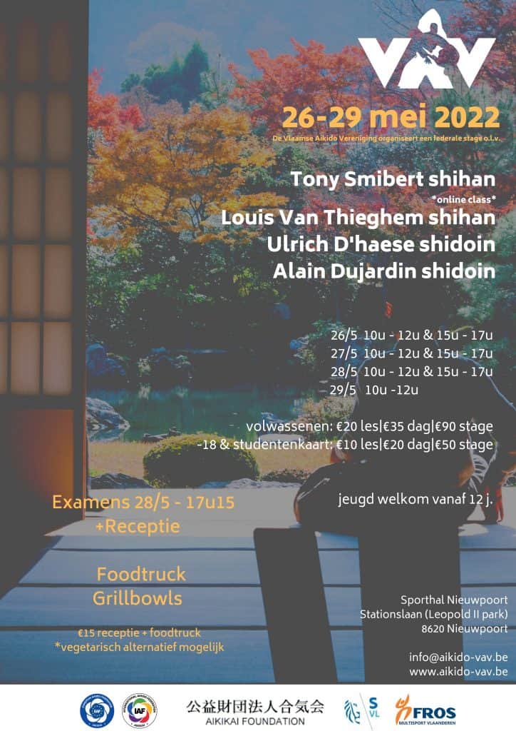OLHH stage Vlaamse Aikido Vereniging 26-29 mei 2022