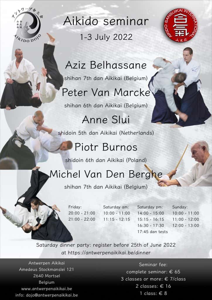 Aikido summer seminar 1-2-3 July 2022