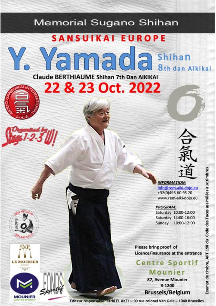Yamada sensei Brussel 22-23 oct 2022
