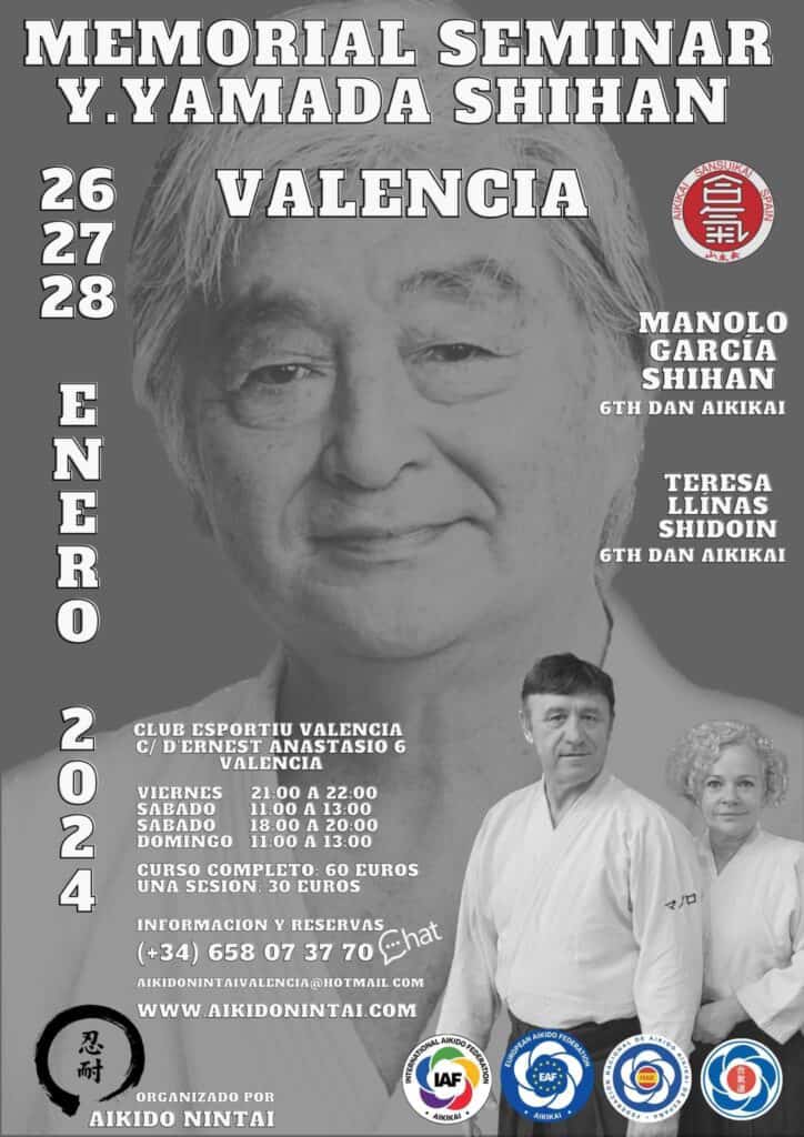 Stage met Manolo García 6e dan en Teresa Llinas 6e dan Valencia 26-27 jan 2024