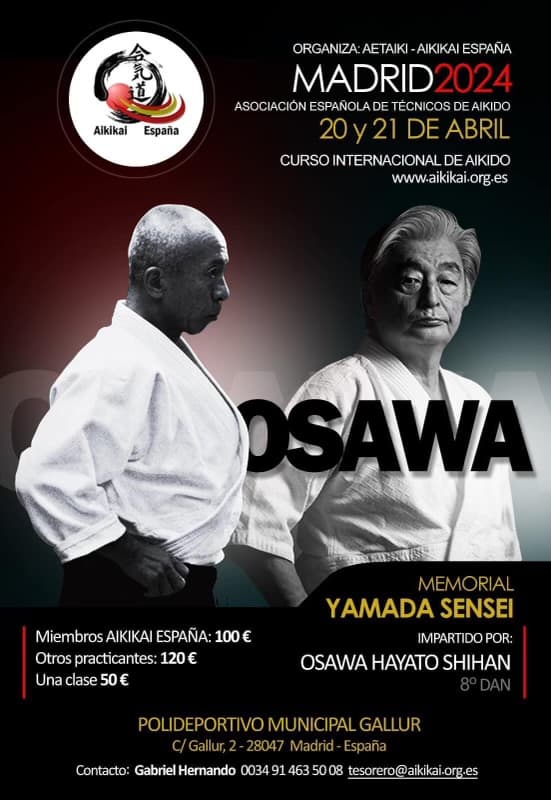 Osawa sensei Madrid 20-21 april 2024