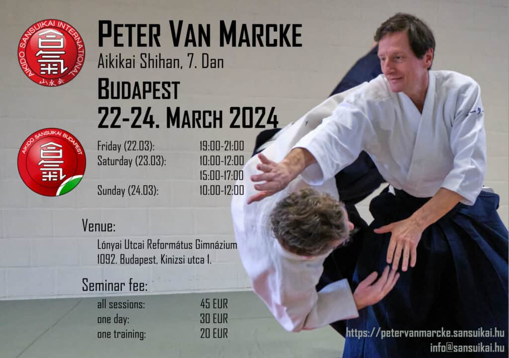 Seminar with Peter Van Marcke - Budapest, Hungary 22-24 March 2024