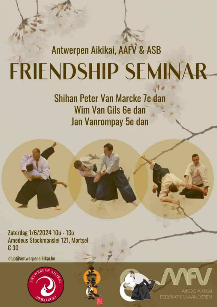 Friendship seminar met Peter Van Marcke, Wim Van Gils en Jan Vanrompay 1 juni 2024