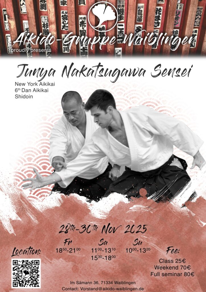 Seminar with Junya Nakatsugawa sensei in Waiblingen, Germany