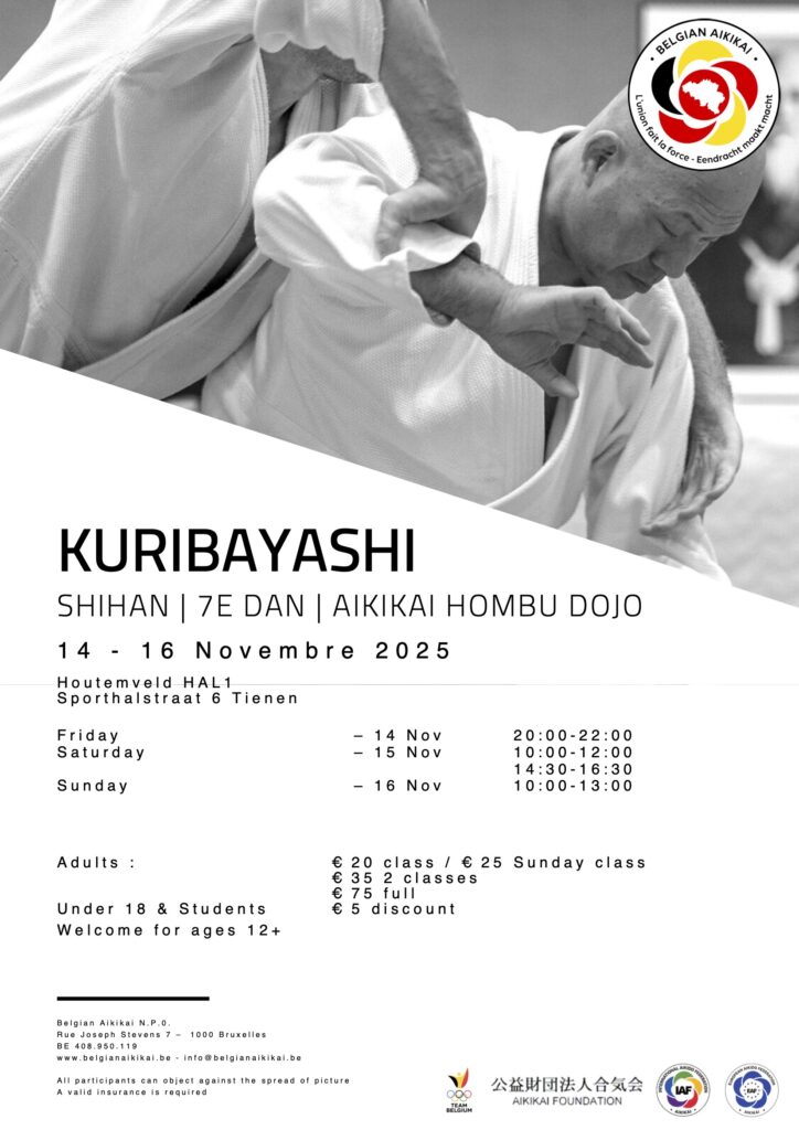 Kuribayashi sensei Tienen 14-16 nov 2025