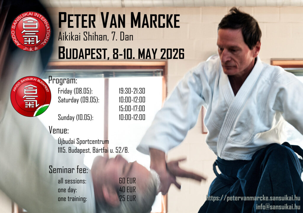 Seminar with Peter Van Marcke in Budapest, Hungary 8-10 May 2026
