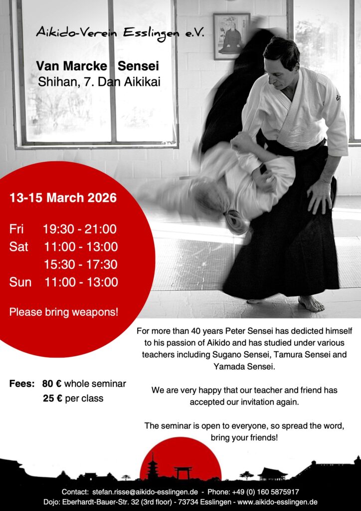 Seminar with Peter Van Marcke in Esslingen, Germany 13-15 March 2026